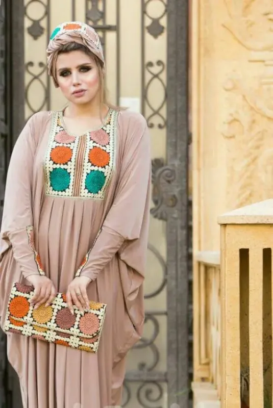 Picture of Radhe Designer Multicolor Georgette Kaftan Dress for Women - F11221