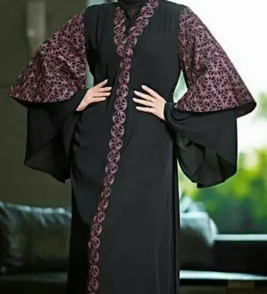 Picture of evening dress modest maxi gown look,abaya,jilbab,kaftan