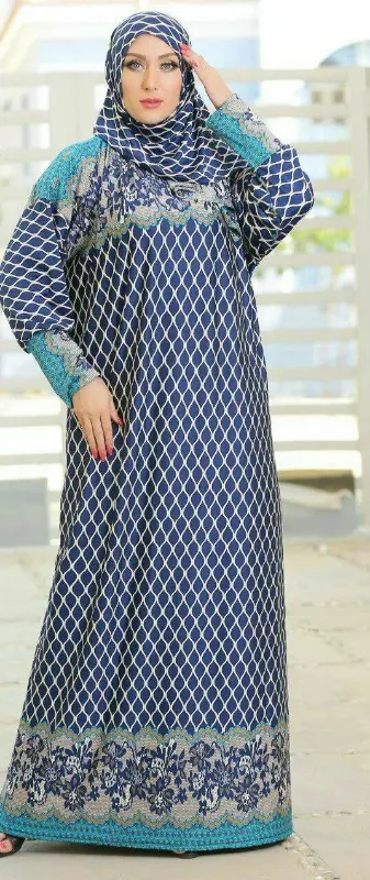 Picture of Radhe Designer Purple Georgette Kaftan Dress for Women - F11236
