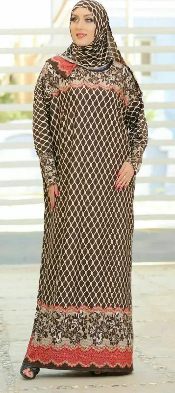 Picture of Radhe Designer White Georgette Kaftan Dress for Women - F11237