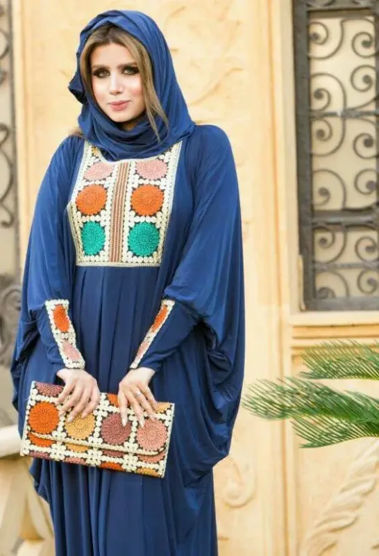 Picture of Radhe Designer Black Georgette Kaftan Dress for Women - F11232
