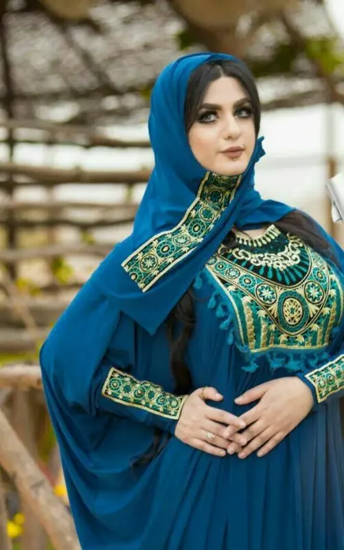 Picture of Radhe Designer Multicolor Georgette Kaftan Dress for Women - F11269