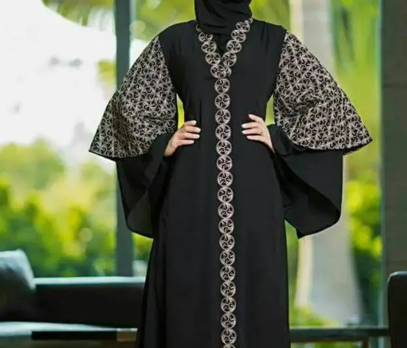 Picture of Radhe Designer Black Georgette Kaftan Dress for Women - F11283