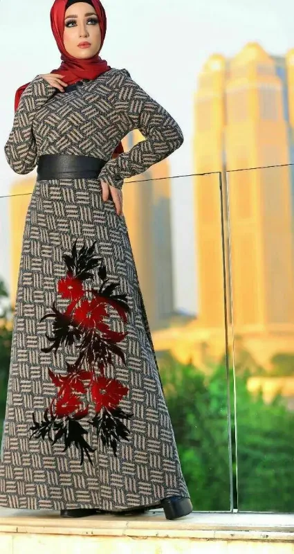 Picture of Radhe Designer Blue Georgette Kaftan Dress for Women - F11448