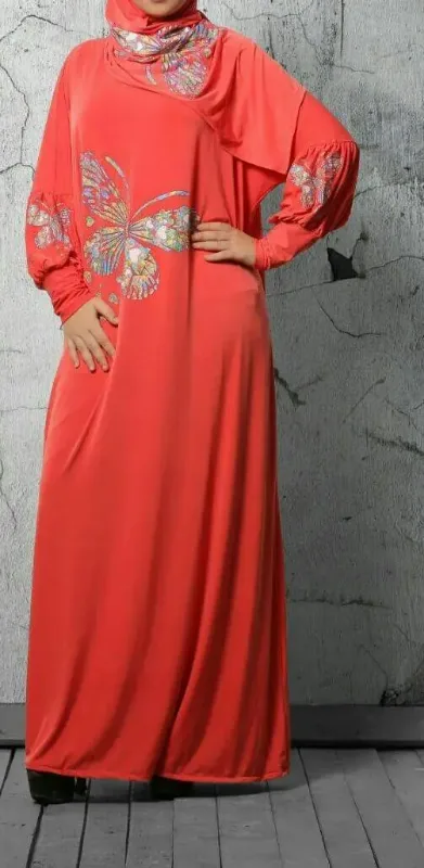 Picture of Radhe Designer Multicolor Georgette Kaftan Dress for Women - F11342