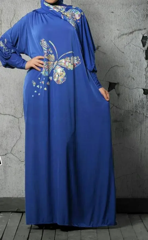 Picture of Radhe Designer White Georgette Kaftan Dress for Women - F11339