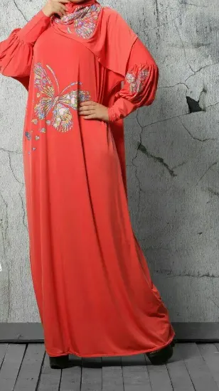 Picture of evening dress with long sleeves,kaftan o,abaya,jilbab,k