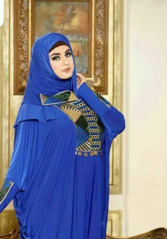 Picture of Radhe Designer Black Georgette Kaftan Dress for Women - F11385