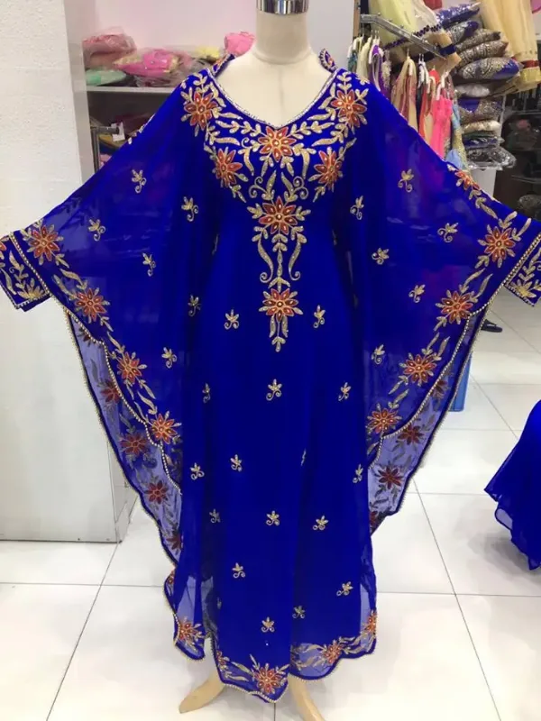 Picture of Radhe Designer Black Georgette Kaftan Dress for Women - F11398