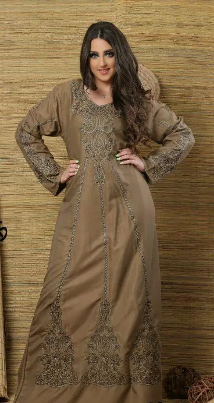 Picture of Radhe Designer Pink Cotton Kaftan Dress for Women - F11216