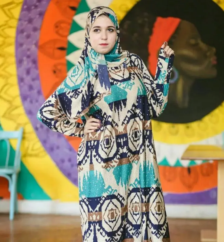 Picture of Radhe Designer Multicolor Georgette Kaftan Dress for Women - F11378