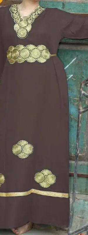 Picture of Radhe Designer Black Georgette Kaftan Dress for Women - F11198