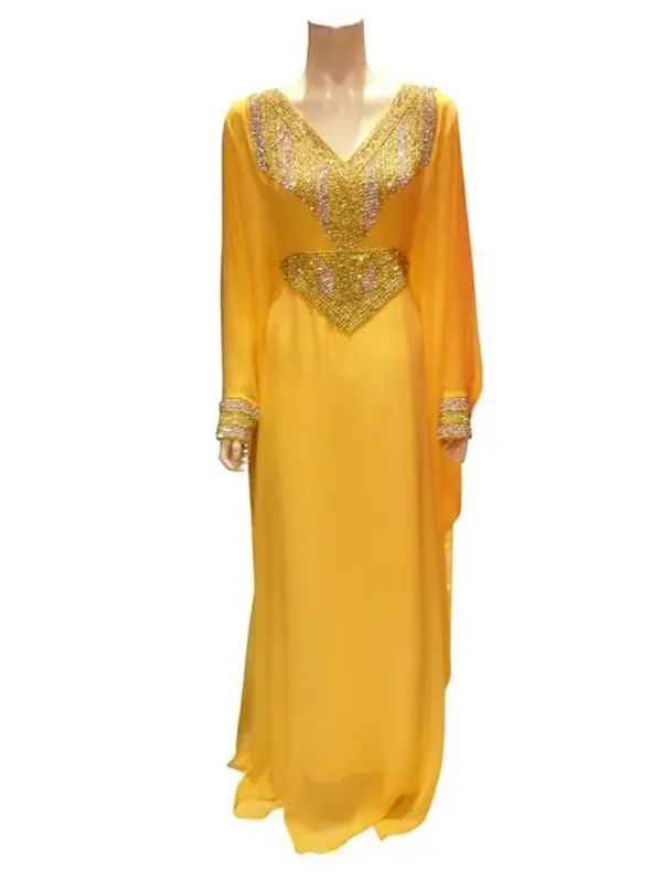 Picture of Radhe Designer Multicolor Georgette Kaftan Dress for Women - F7206