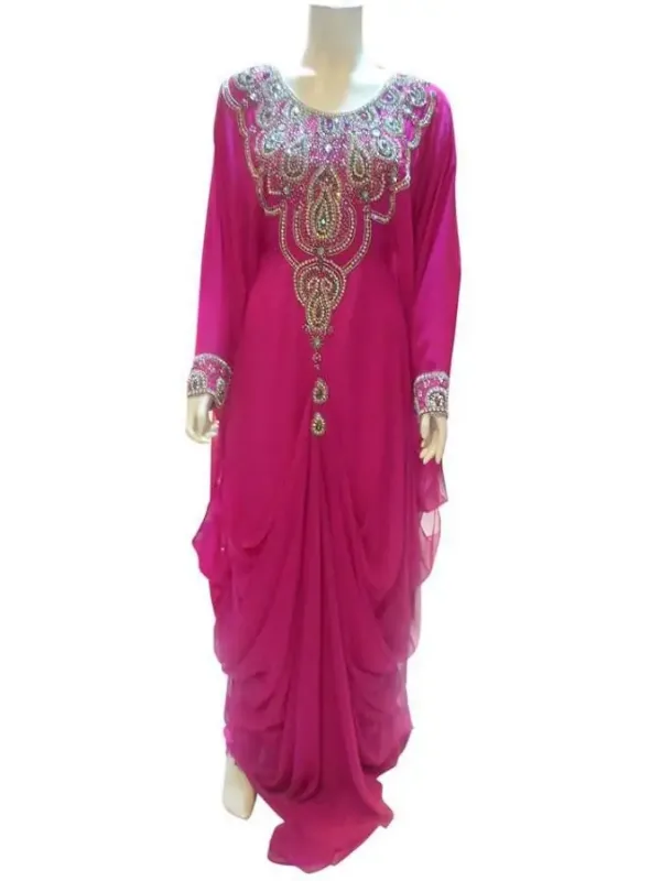 Picture of Radhe Designer Multicolor Georgette Kaftan Dress for Women - F7168