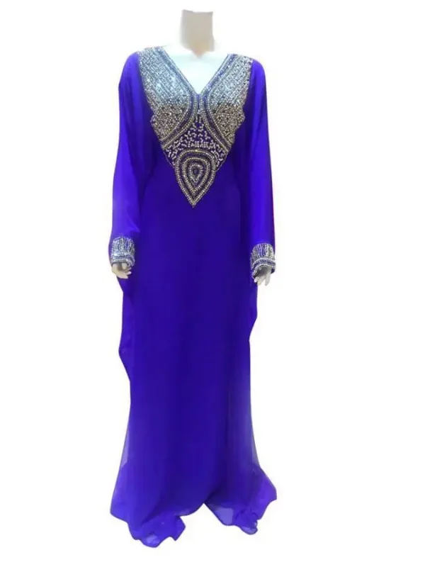 Picture of Radhe Designer Black Georgette Kaftan Dress for Women - F7229
