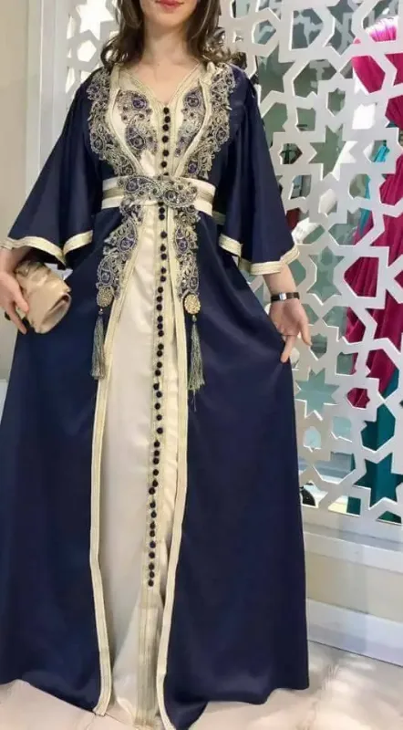 Picture of Radhe Designer Multicolor Georgette Kaftan Dress for Women - F11068