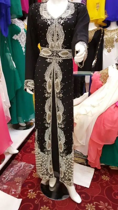 Picture of Radhe Designer White Georgette Kaftan Dress for Women - F10959