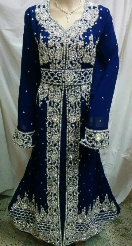 Picture of Radhe Designer Multicolor Georgette Kaftan Dress for Women - F10946