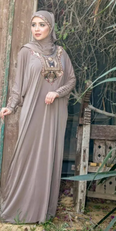 Picture of Radhe Designer Multicolor Georgette Kaftan Dress for Women - F11153