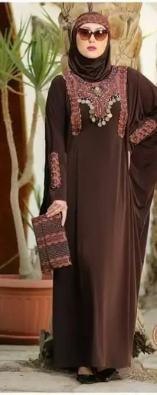 Picture of Multi Color Georgette Kaftan Dress for Women - Look 12630
