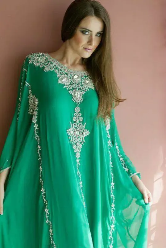 Picture of Radhe Designer Purple Georgette Kaftan Dress for Women - F7590
