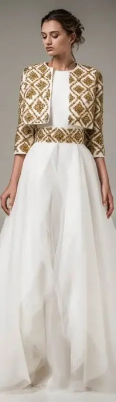 Picture of Radhe Designer Multicolor Georgette Kaftan Dress for Women - F7589