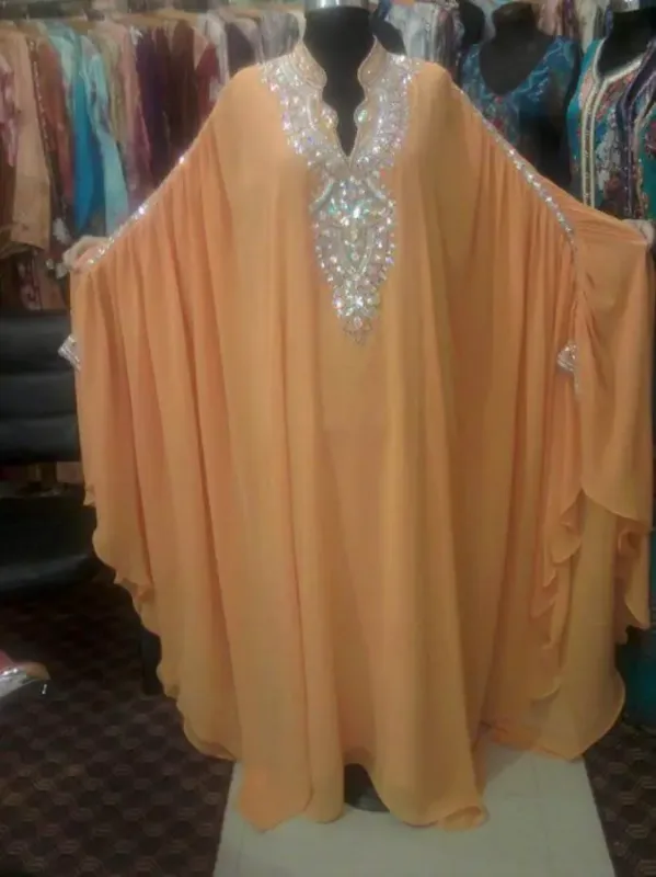 Picture of Radhe Designer Multicolor Georgette Kaftan Dress for Women - F7682