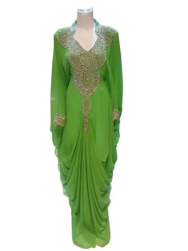 Picture of Radhe Designer Blue Georgette Kaftan Dress for Women - F7173
