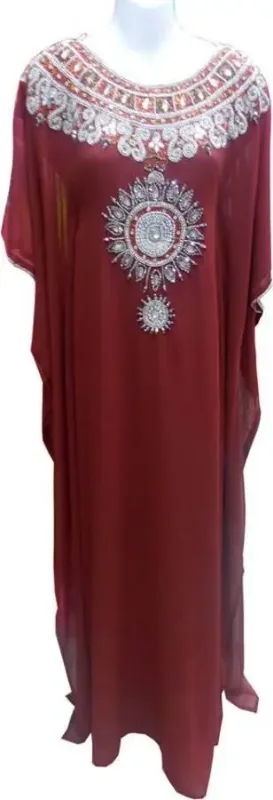 Picture of Radhe Designer Multicolor Georgette Kaftan Dress for Women - F7461