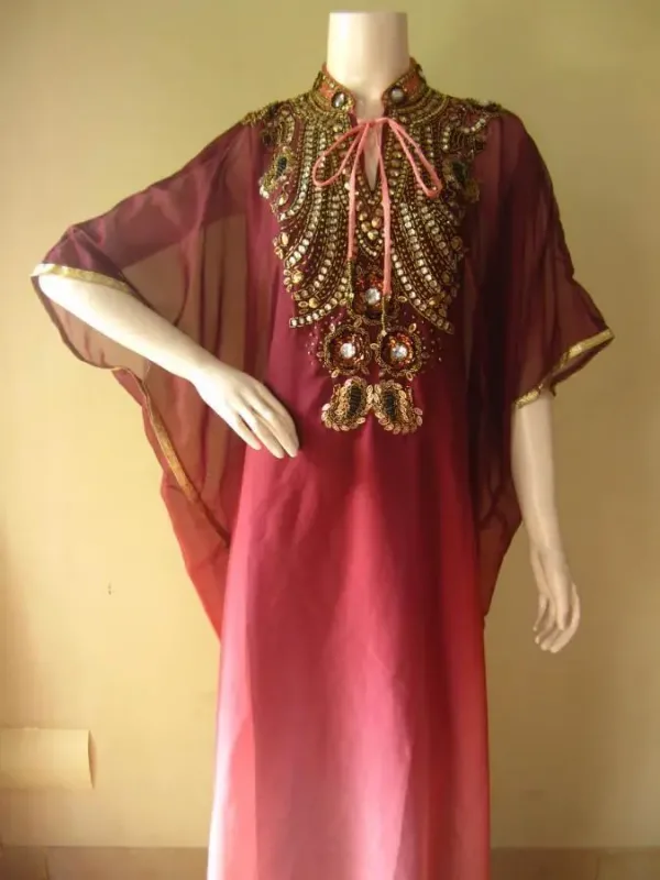 Picture of Radhe Designer Blue Georgette Kaftan Dress for Women - F7462