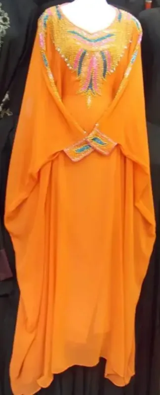 Picture of Radhe Designer Multicolor Georgette Kaftan Dress for Women - F7448
