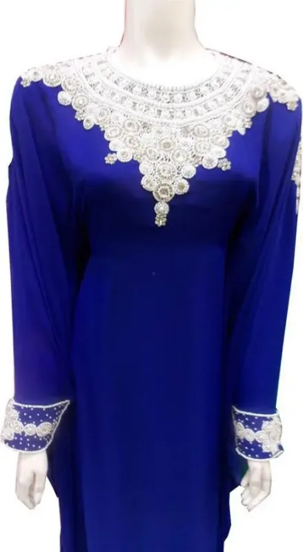 Picture of Radhe Designer Black Georgette Kaftan Dress for Women - F7469