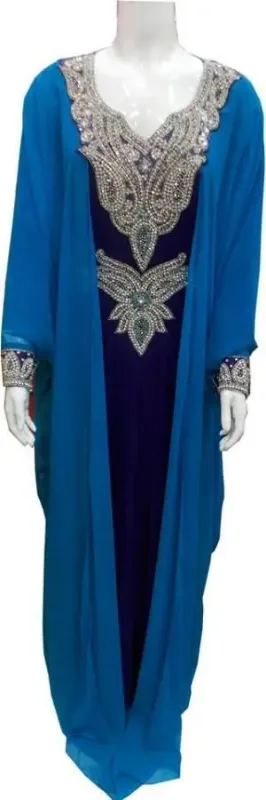 Picture of Radhe Designer Pink Cotton Kaftan Dress for Women - F7468