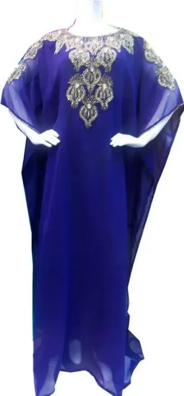 Picture of Radhe Designer Multicolor Georgette Kaftan Dress for Women - F7487