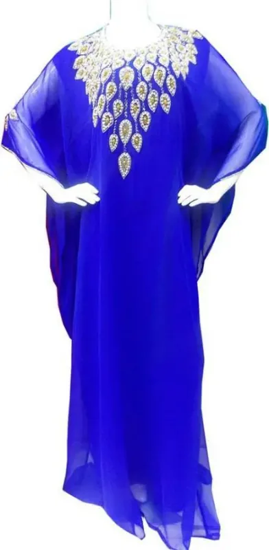 Picture of Radhe Designer Pink Cotton Kaftan Dress for Women - F7519