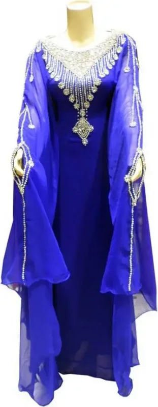 Picture of Radhe Designer Red Georgette Kaftan Dress for Women - F7507