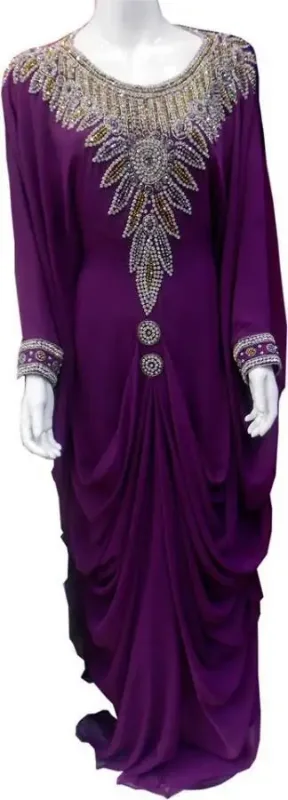 Picture of Radhe Designer Multicolor Georgette Kaftan Dress for Women - F7441
