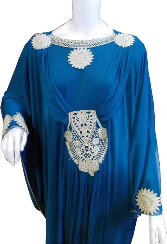 Picture of Radhe Designer Multicolor Georgette Kaftan Dress for Women - F7504