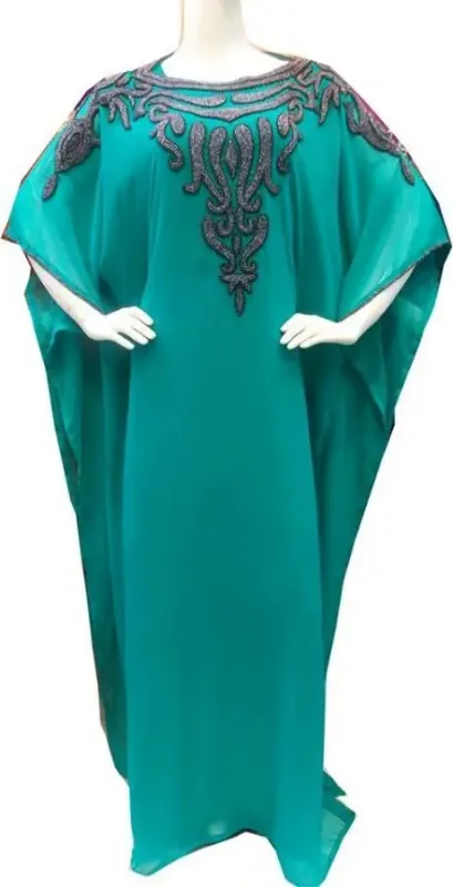 Picture of Radhe Designer Multicolor Georgette Kaftan Dress for Women - F7521