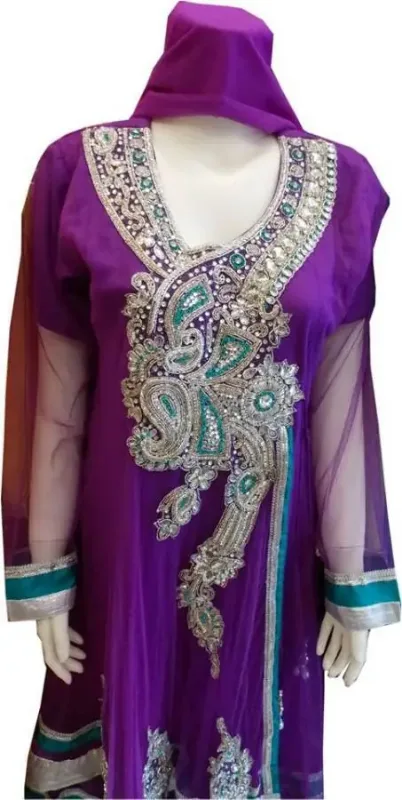 Picture of Radhe Designer Blue Georgette Kaftan Dress for Women - F7530