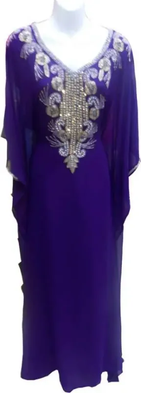 Picture of Radhe Designer Black Georgette Kaftan Dress for Women - F7531