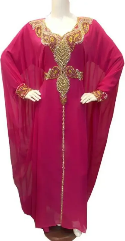 Picture of Radhe Designer Multicolor Georgette Kaftan Dress for Women - F7524
