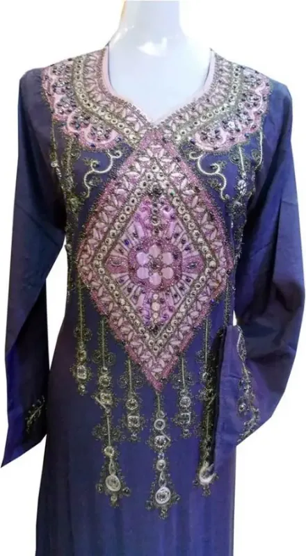 Picture of Radhe Designer Multicolor Georgette Kaftan Dress for Women - F7545