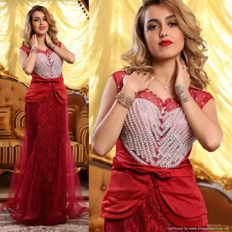 Picture of Radhe Designer Multicolor Georgette Kaftan Dress for Women - F7555