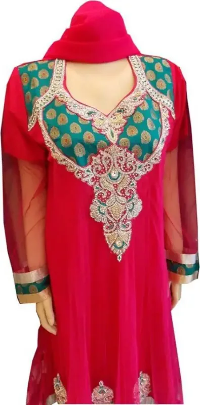 Picture of Multi Color Georgette Kaftan Dress for Women - Look 12729