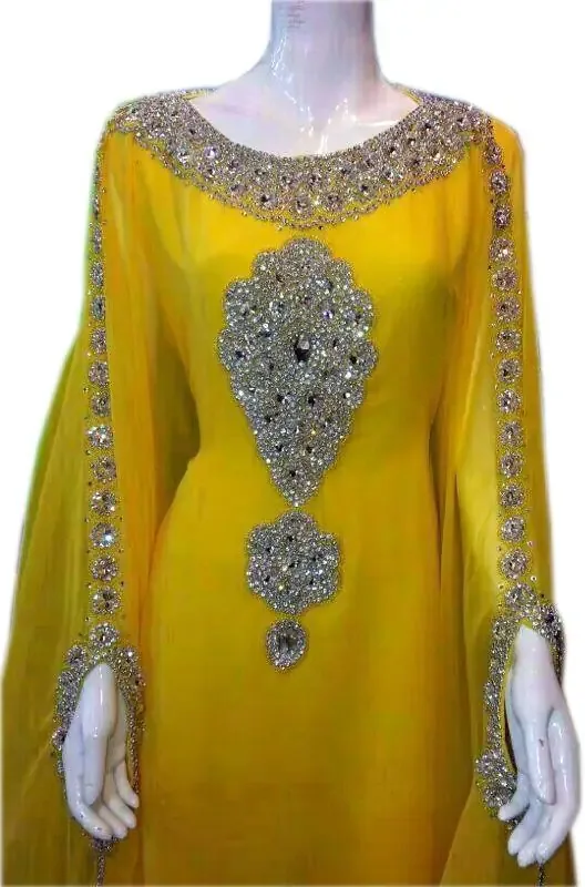 Picture of Multi Color Georgette Kaftan Dress for Women - Look 12734