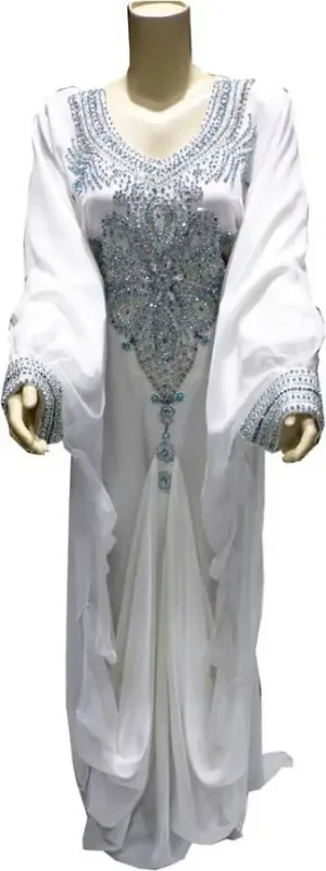Picture of Multi Color Georgette Kaftan Dress for Women - Look 12737