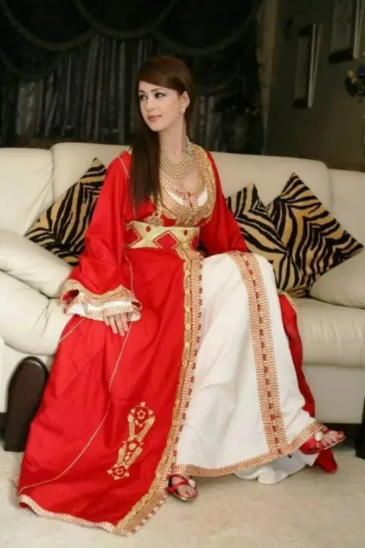 Picture of Blue Georgette Kaftan Dress for Women - Look 12739