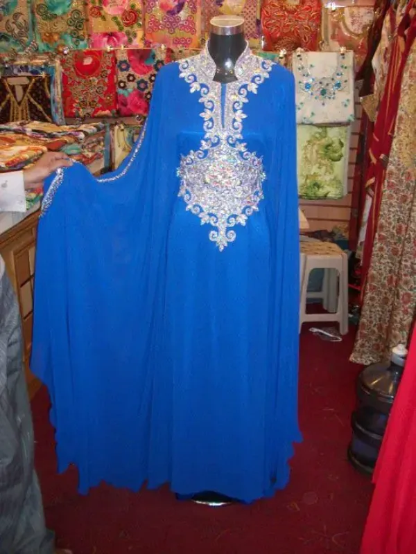 Picture of Multi Color Georgette Kaftan Dress for Women - Look 12747