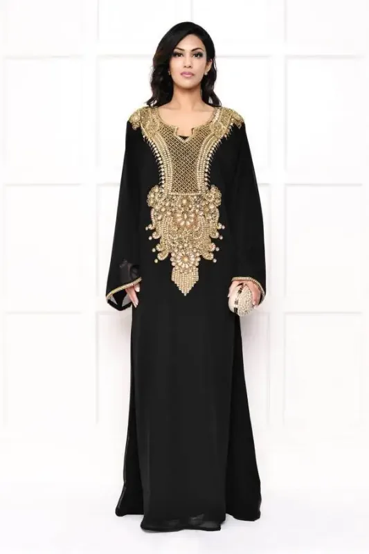 Picture of Multi Color Georgette Kaftan Dress for Women - Look 12773